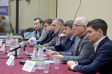 Пресс-конференция, посвященная объявлению второго конкурса проектов развития детского хоккея «Добрый лед»